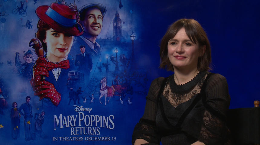 Entrevue vidéo : L'actrice Emily Mortimer nous parle du film Le retour de Mary Poppins